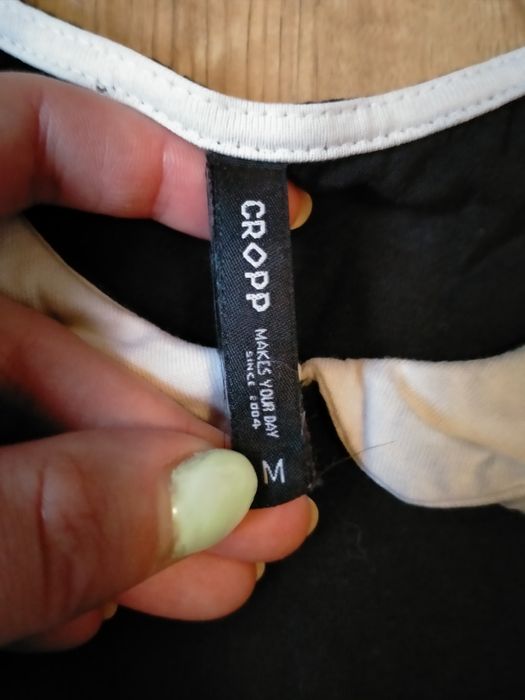 Koszulka z kołnierzykiem Cropp