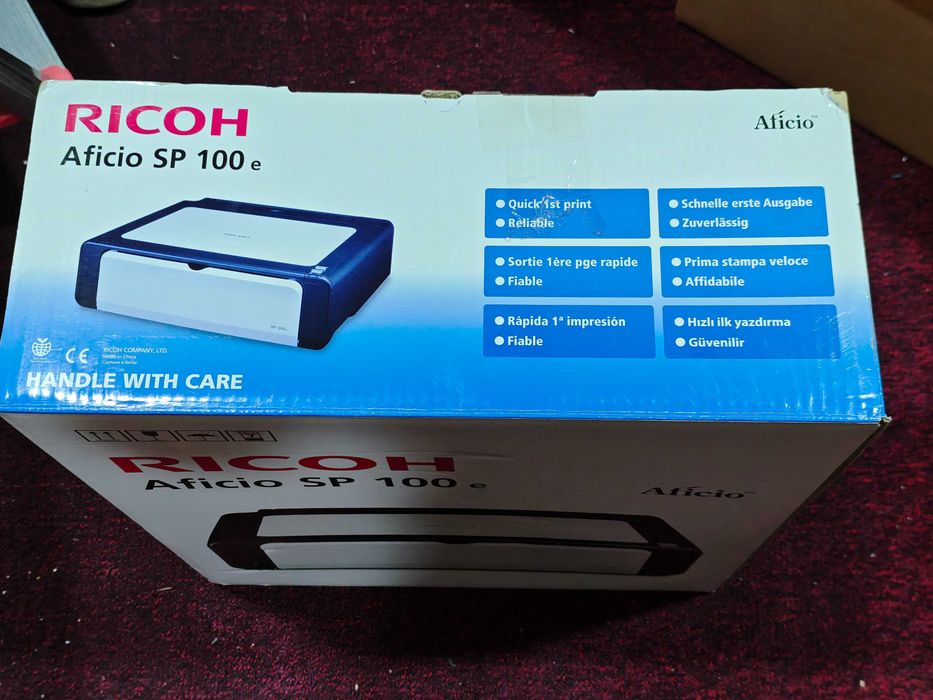 Drukarka RICOH Aficio SP 100e, 13str/min, 1200dpi, USB2.0