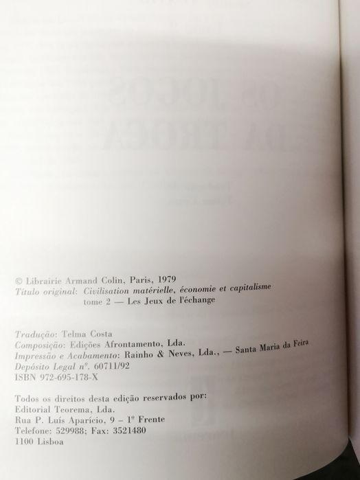 Civilização material, economia e capitalismo, séc. XV-XVIII - Braudel