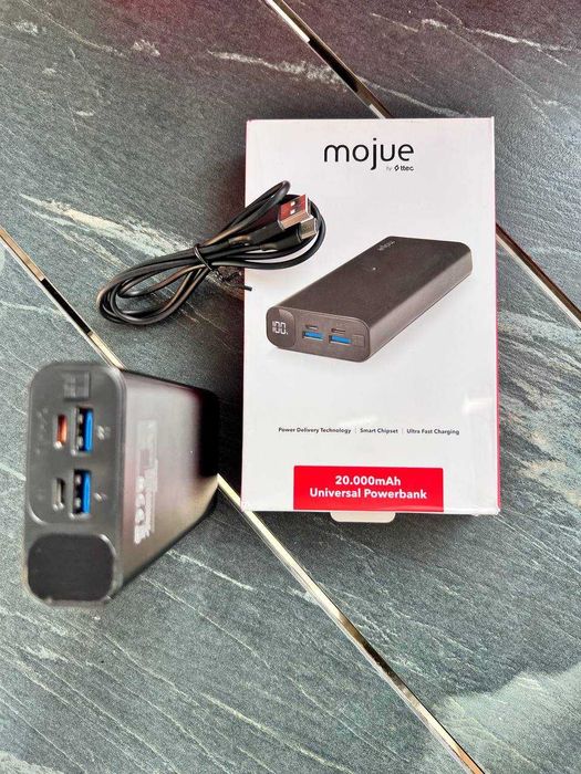 павербанк 20000 mah з швидкоб зарядкою Mojue PowerBunk Xiaomi