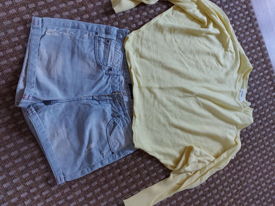 Spodenki Mohito, bluzka/ sweter Calliope rozmiar S