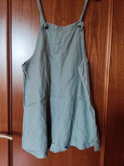 Lniane krótkie spodenki