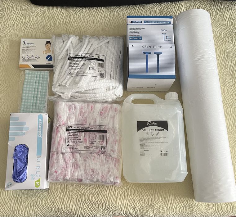 Kit completo material estética/depilação profissional