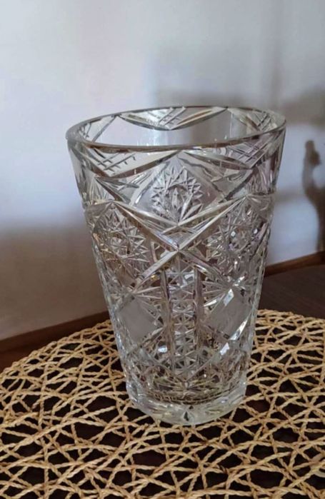 Wazon kryształowy kryształ PRL