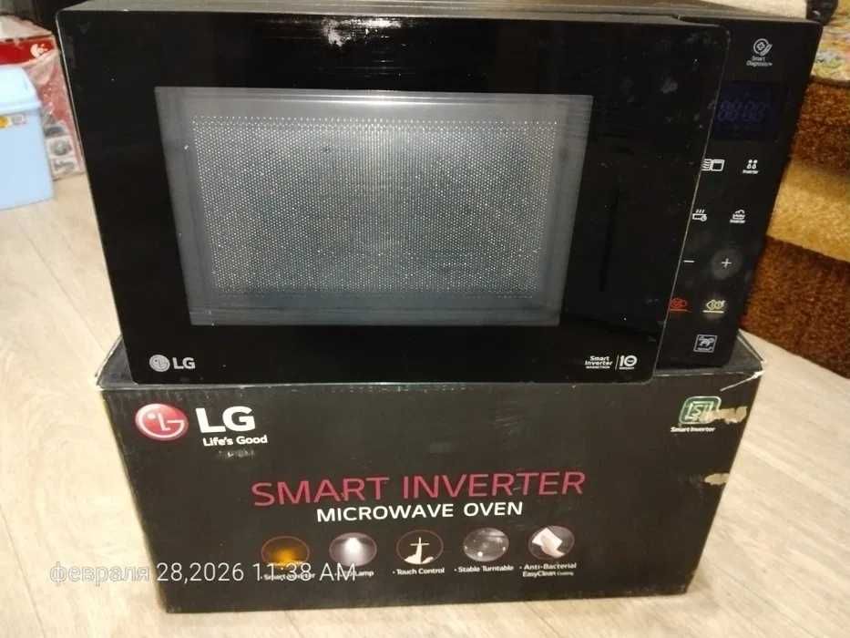 LG NeoChef Smart Inverter MH6336GIB Полный комплект.