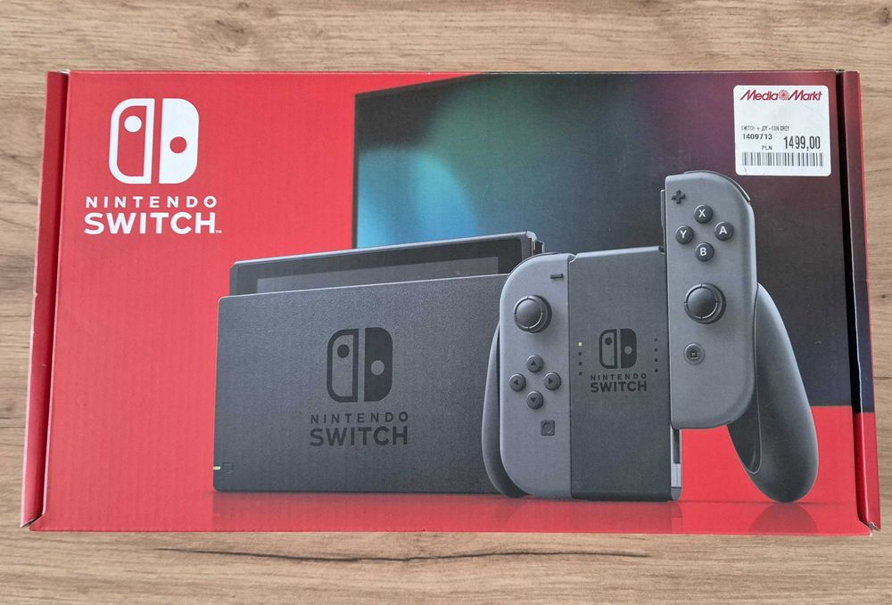 Nintendo Switch v2 HAC-001(-01) w pełni sprawny! Stan idealny! Pełen zestaw od producenta! Dodatki!