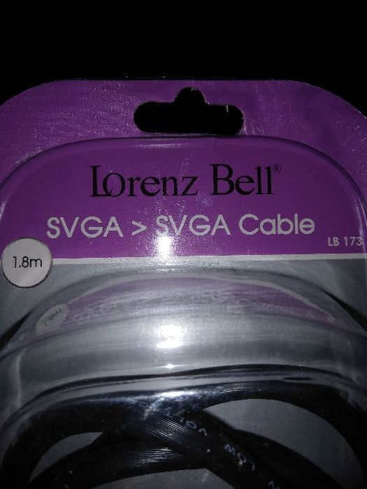 Cabo SVGA da Lorenzo Bell novo, macho - macho