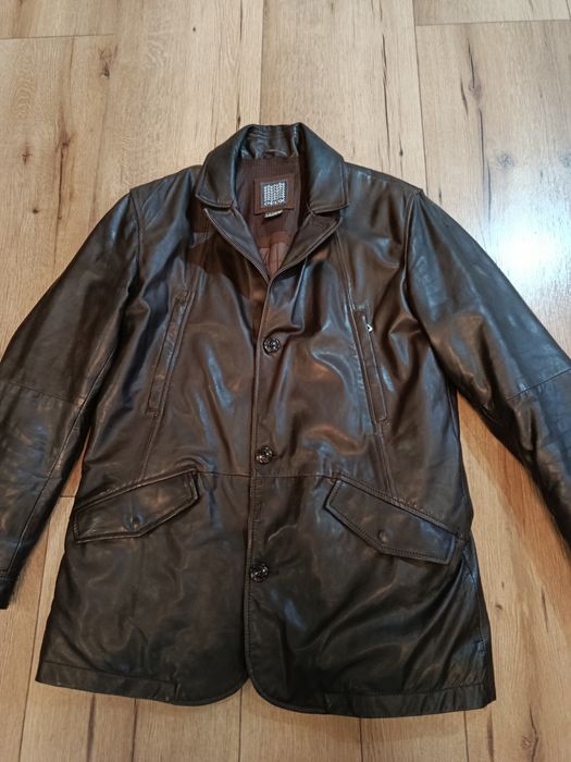 Куртка шкіряна чоловіча Geox утеплена