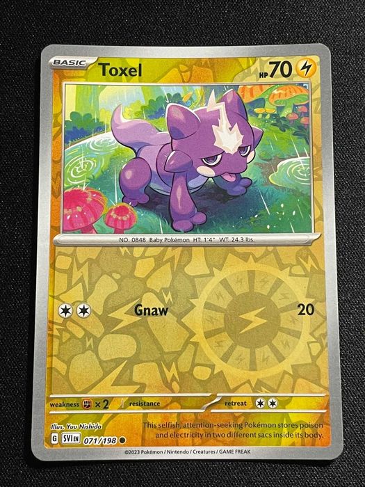 Carta Pokémon Toxel 71/198 Scarlet & Violet