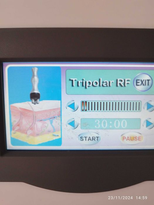 Aparelho Radio frequência, Cavitação e vácuoterapia. Com formação incl