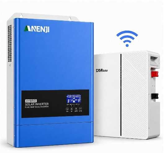 LiFePO4 12V/100Ah Акумулятор CyperOcean з BMS 100 А Інвертор Комплекти АКБ Инвертор Аккумулятор