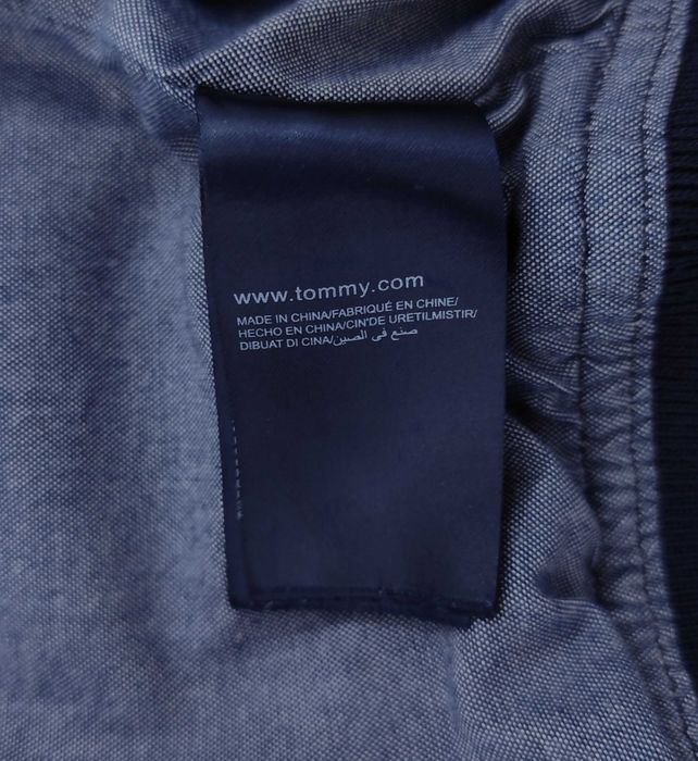 Męska Kurtka Bawełniana Przejściowa Granatowa Tommy Hilfiger |R. S