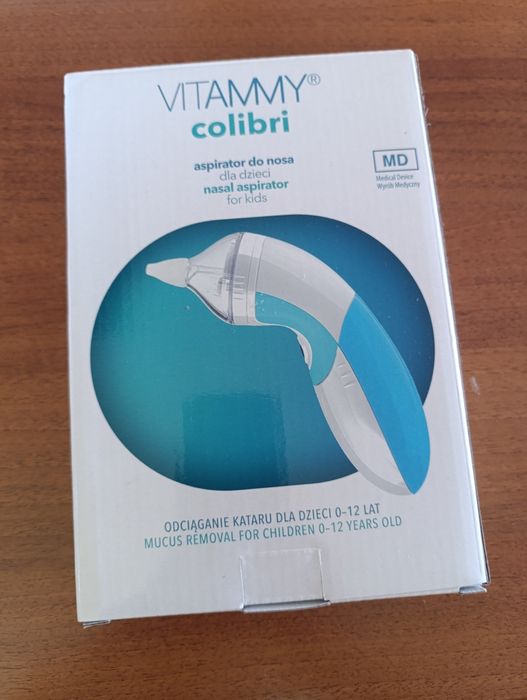 Aspirator elektryczny do nosa dla dzieci Vitammy  Colibri na katar