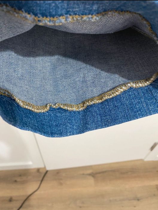 Calças ganga bootcut cropped Zara