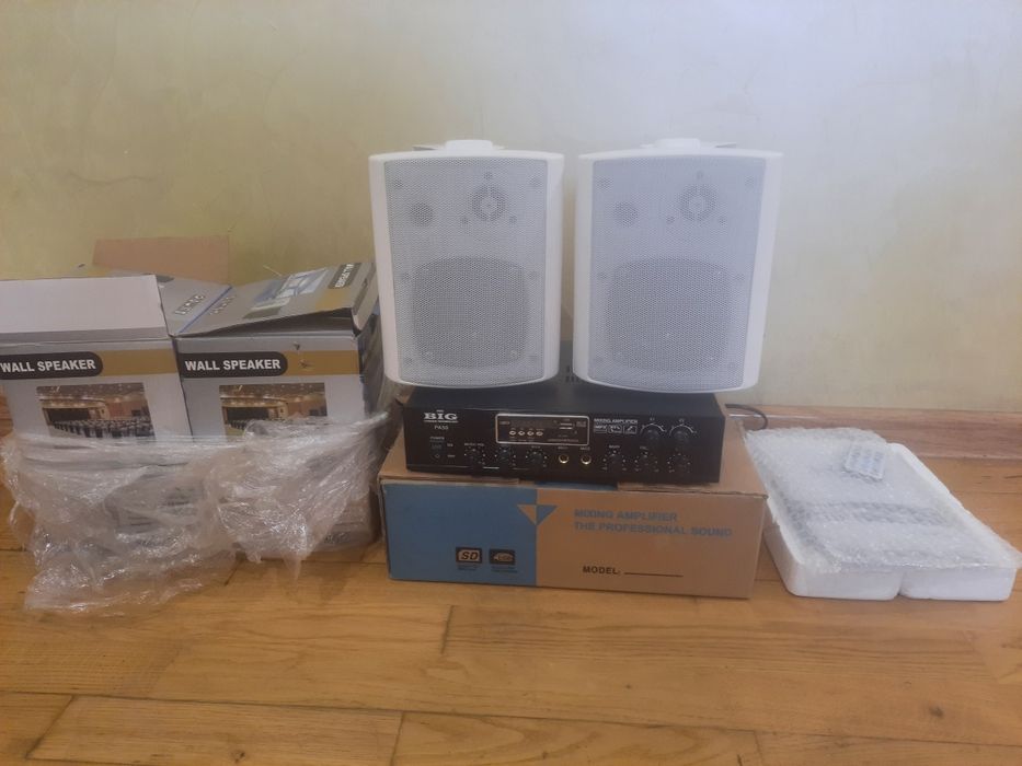 Транляцыонный усилитель BIG PA50 2 zone usb/mp3/fm/bt . КОЛОНКИ  BIG