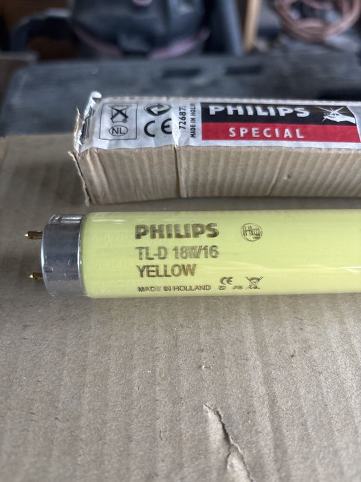 Świetlówki philips tld 18w/16 yellow żółte 15 sztuk
