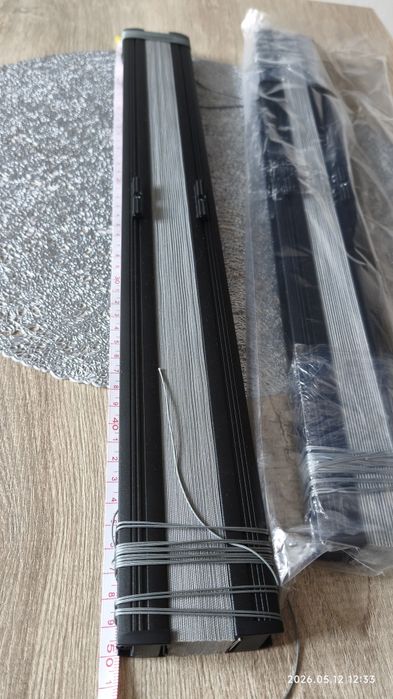 Okazja! Nowe plisy okienne rolety plisowane Komplet (2 sztuki) Grafit antracyt 50 x 116