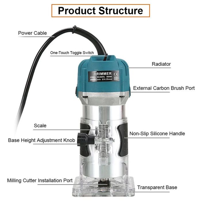 Máquina de corte de madeira elétrica Trimmer (Nova)