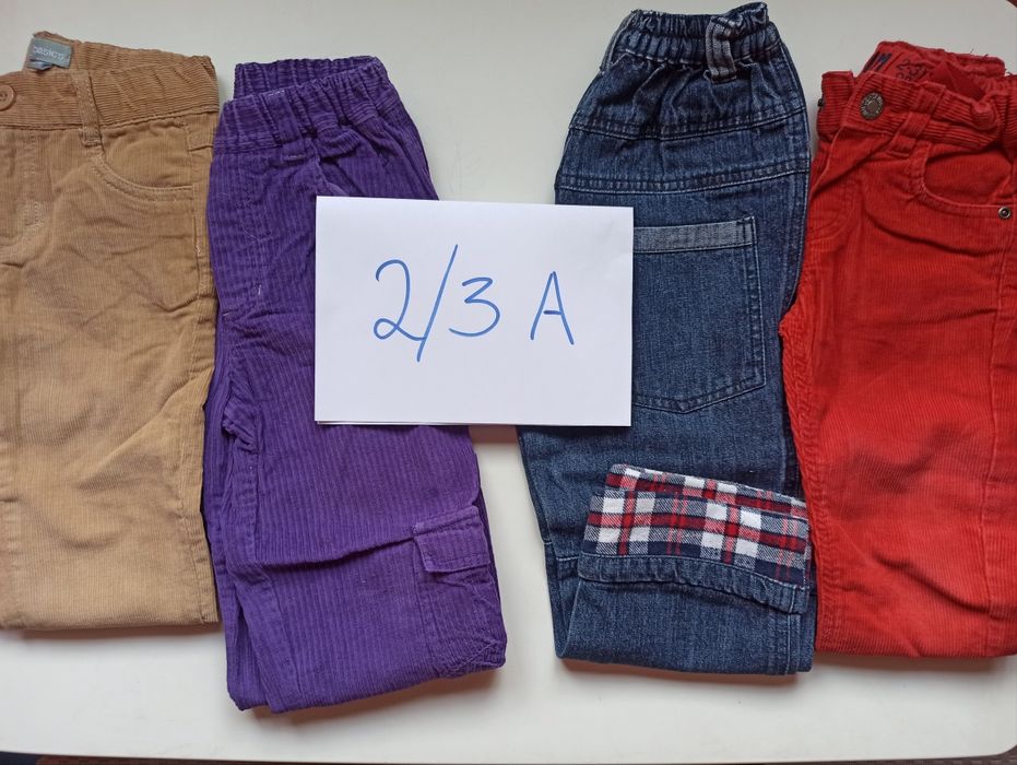 Roupa de menino, várias idades