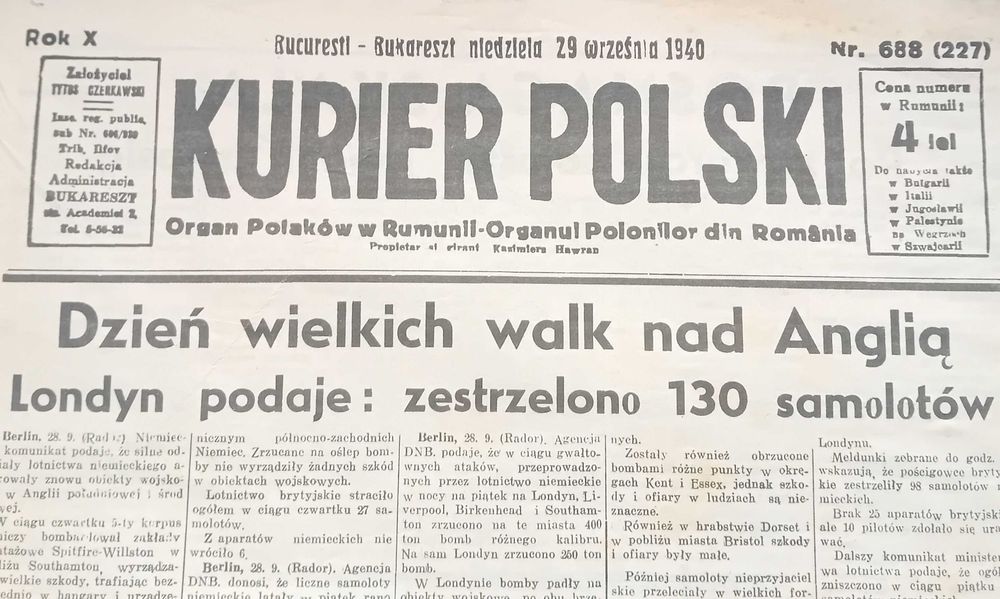 Kurier Polski - 29 września 1940