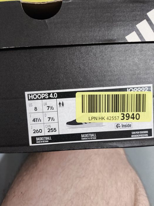 Buty Adidas Hoops 4.0 / Nowe / 41 i 1/3