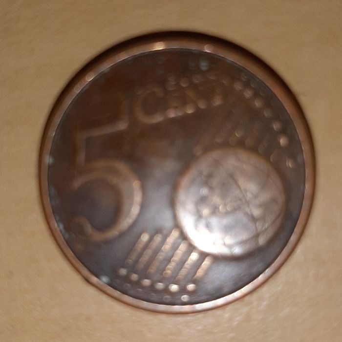 Moeda 5 centimos Única.