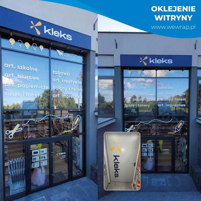 Oklejanie pojazdów, witryn sklepowych, oklejanie reklamowe - WEWRAP