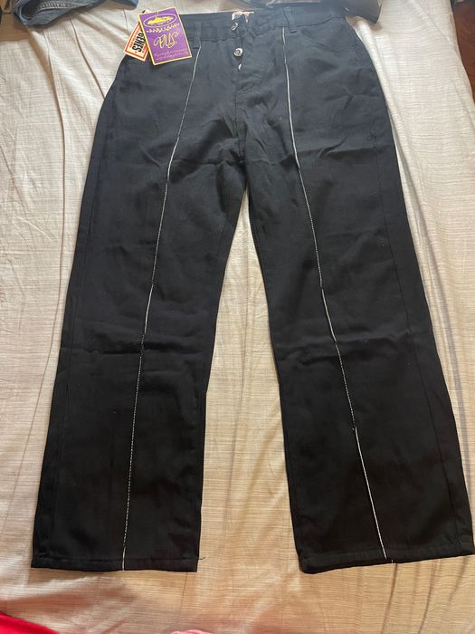 Fato jeans preto corteiz