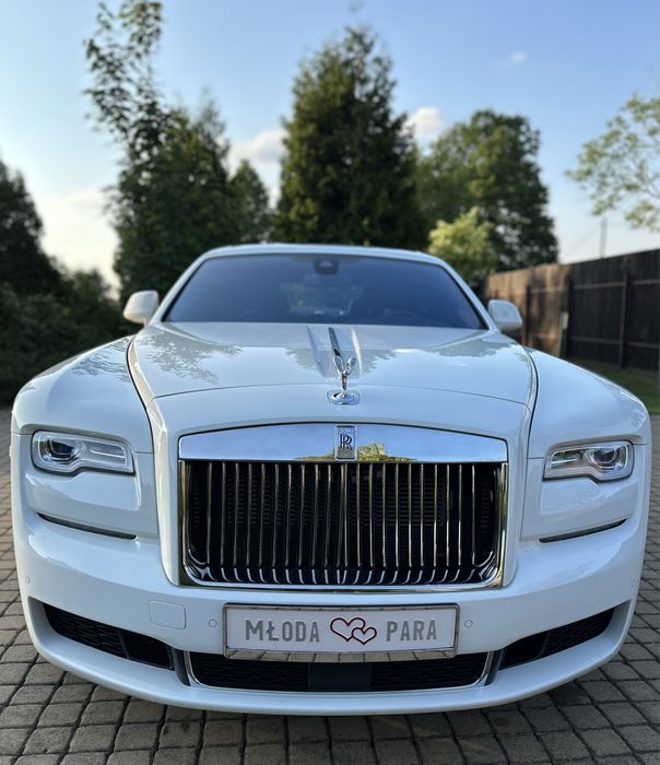 Auto do sluby na wesele Rolls Royce Ghost Biale auto do slubu
