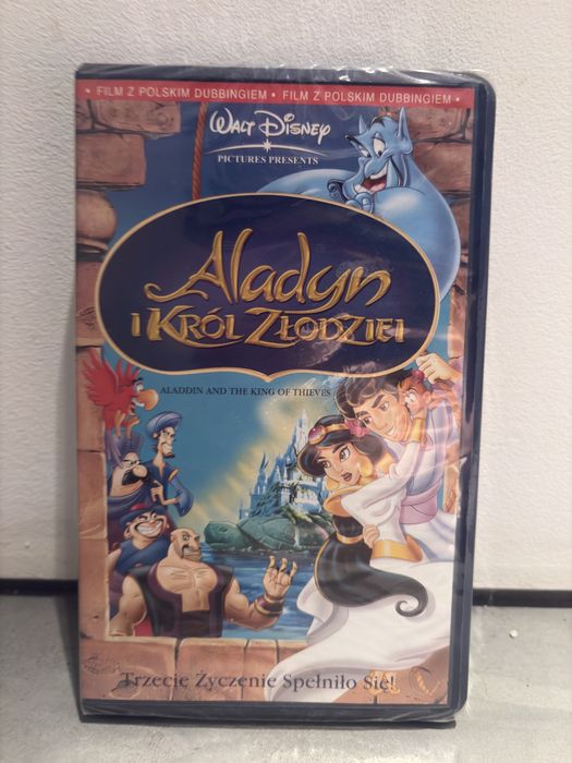 Kaseta VHS Aladyn i król złodziei Disney – nowa w folii – unikat