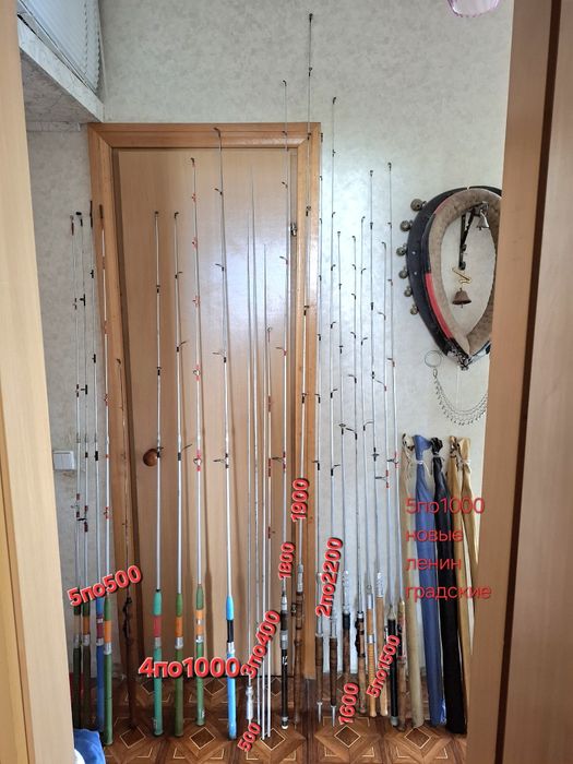 Спининги металлические и удочки