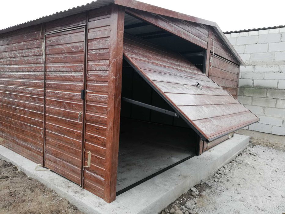 Garaż blaszany DREWNOPODOBNY 6X5 cena PROMOCJA