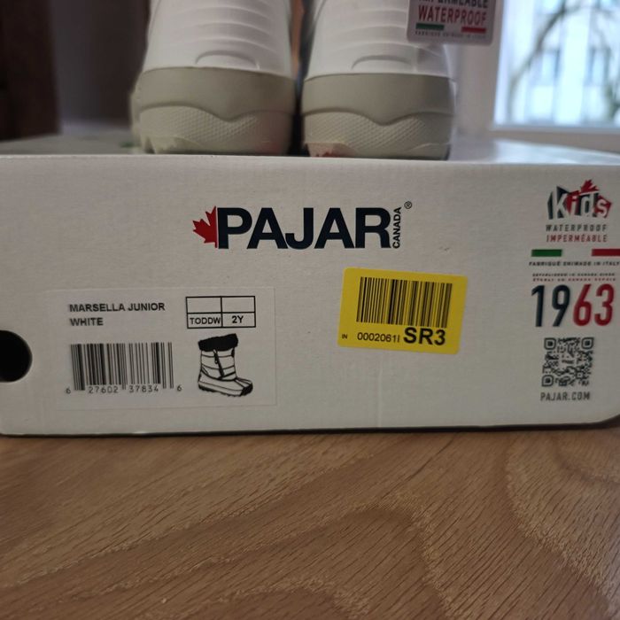 Śniegowce white junior PAJAR