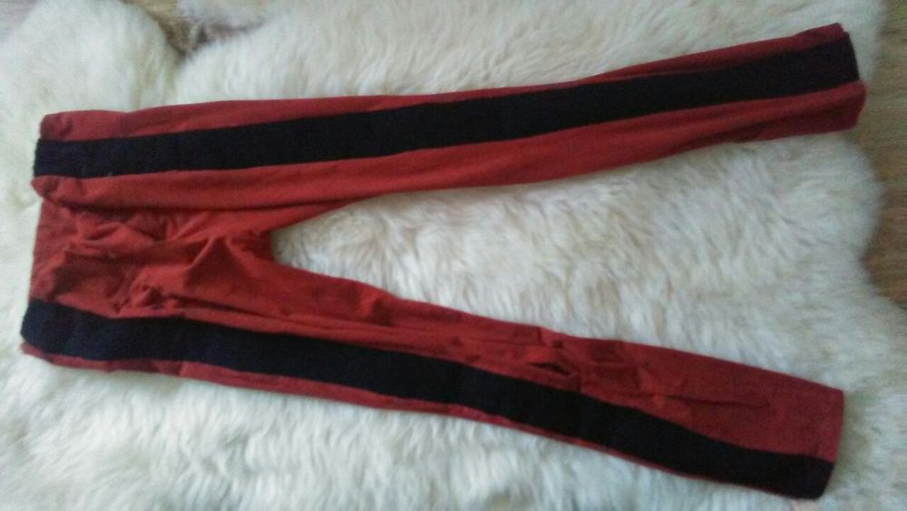 Legginsy marchewkowe zamsz