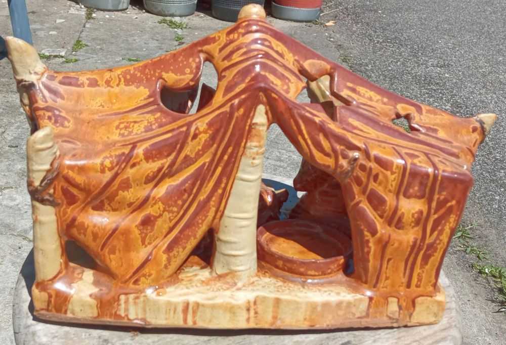 Presépio em cerâmica vidrada