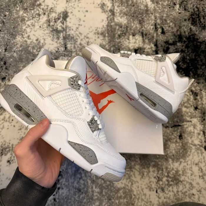 Jordan 4 Retro White Oreo R.45