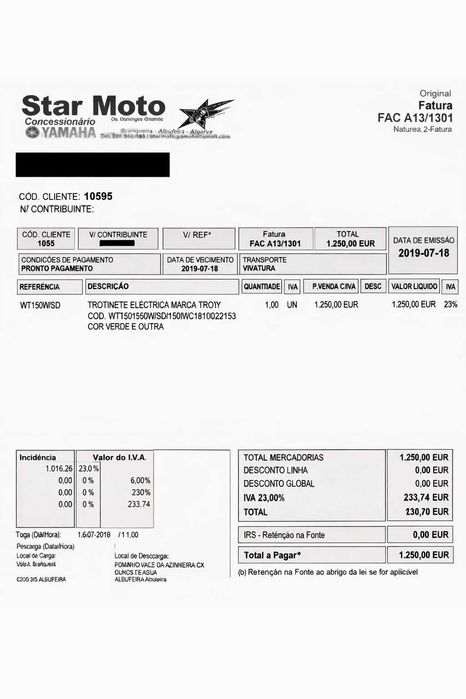 Trotinete troy usada em bom estado