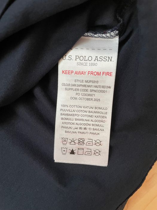 T-shirt polo ciemnogranatowy