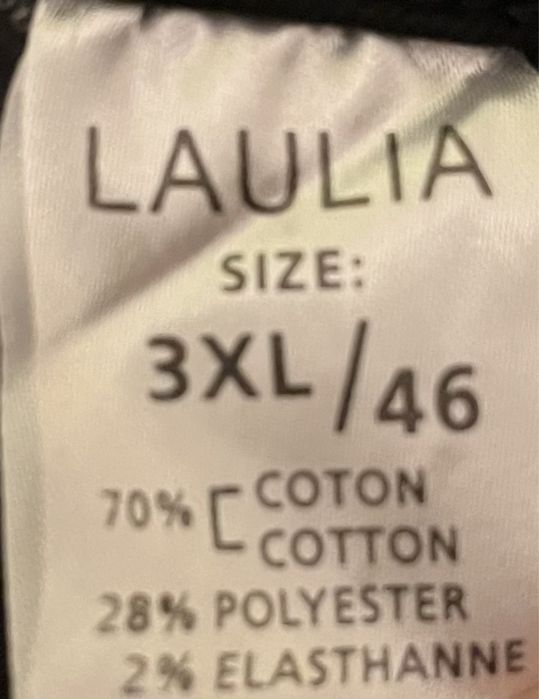 Spodnie damskie czarne - rurki - Laulia - nowe - rozm. 46