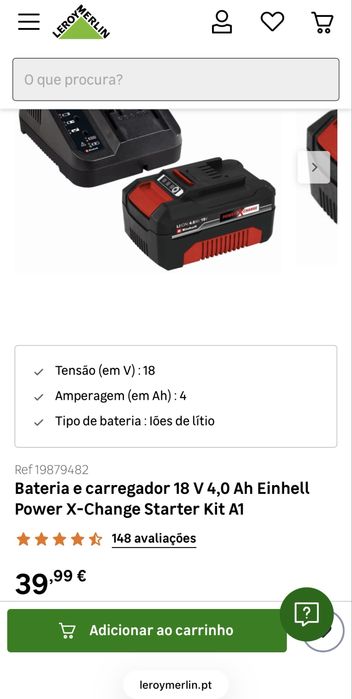 Roçadeira Elétrica + Bateria