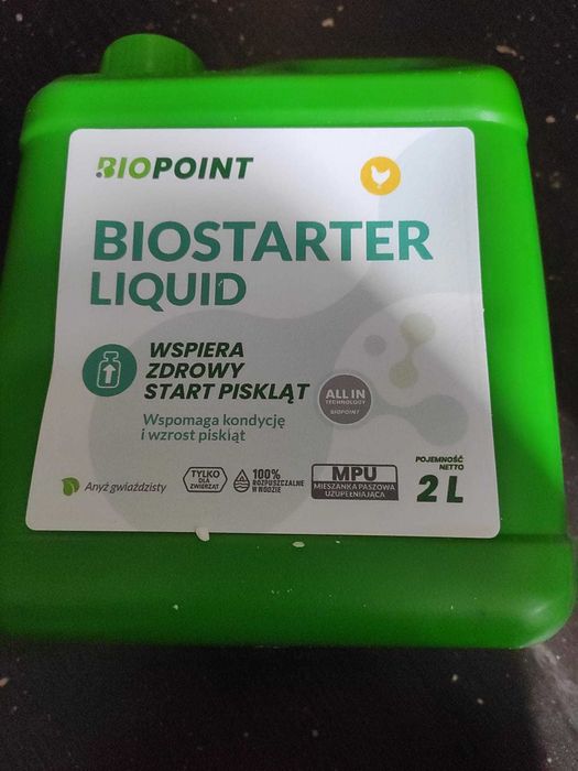 BIOPOINT BIOSTARTER LIQUID 2L – 7 szt. / 14L – preparat dla drobiu
