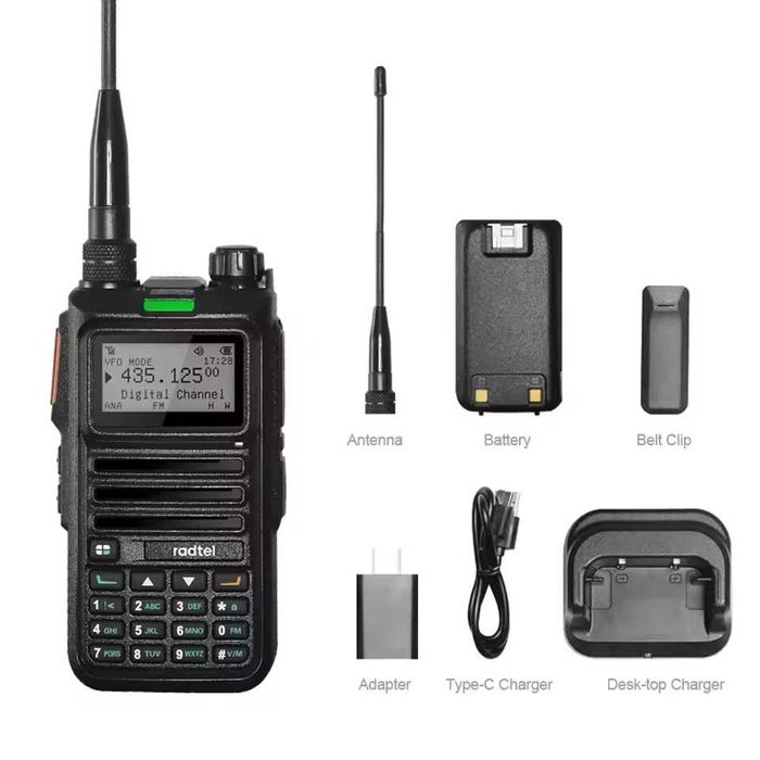 Radtel RT-4D DMR Digital Walkie Talkie Dual Mode Ham Radio. Акція