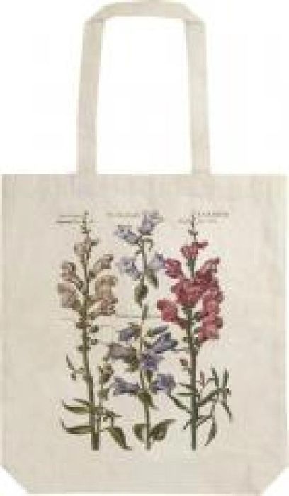 Torba bawełniana STBAG 72 Niebieskie kwiaty oprawa: folia