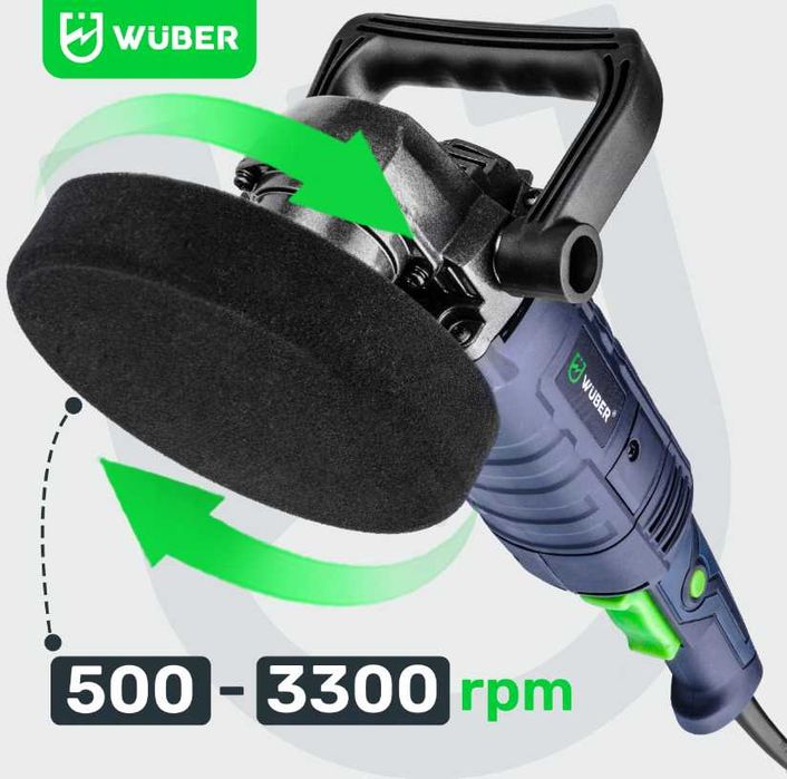 POLERKA SAMOCHODOWA Rotacyjna 2300W Regulacja Obrotów Zestaw WYPRZEDAŻ