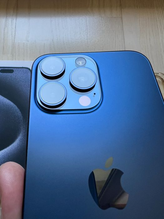 Ідеальний Стан 15 PRO MAX 1 Tb Терабайт Blue Titanium НА ДВІ СІМ КАРТКИ ФІЗИЧНІ Оригінал