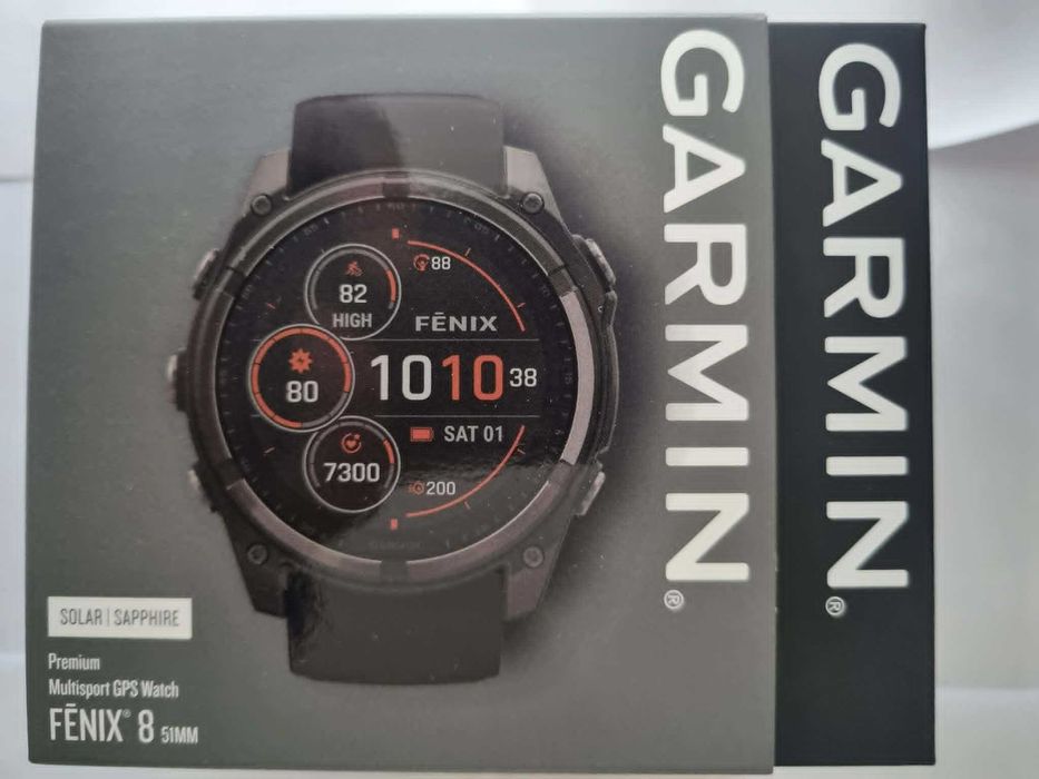 Fenix 8 51mm Solar Sapphire Carbon Grey DLC Titanium