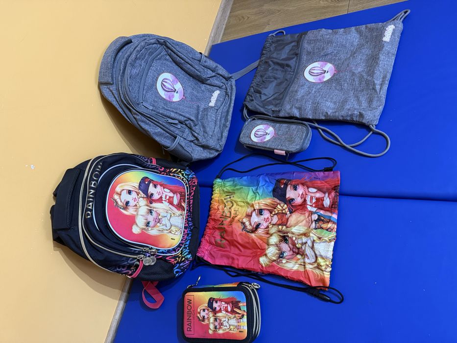 Plecaki zestaw BeQniq z piórnikami