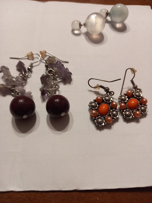 Biżuteria kolczyki zestaw