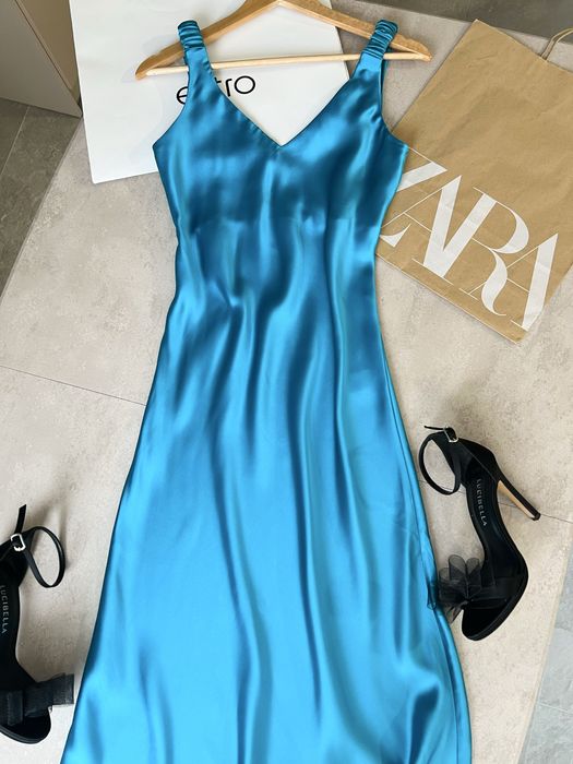 Сатинова сукня від Zara нові колекціі