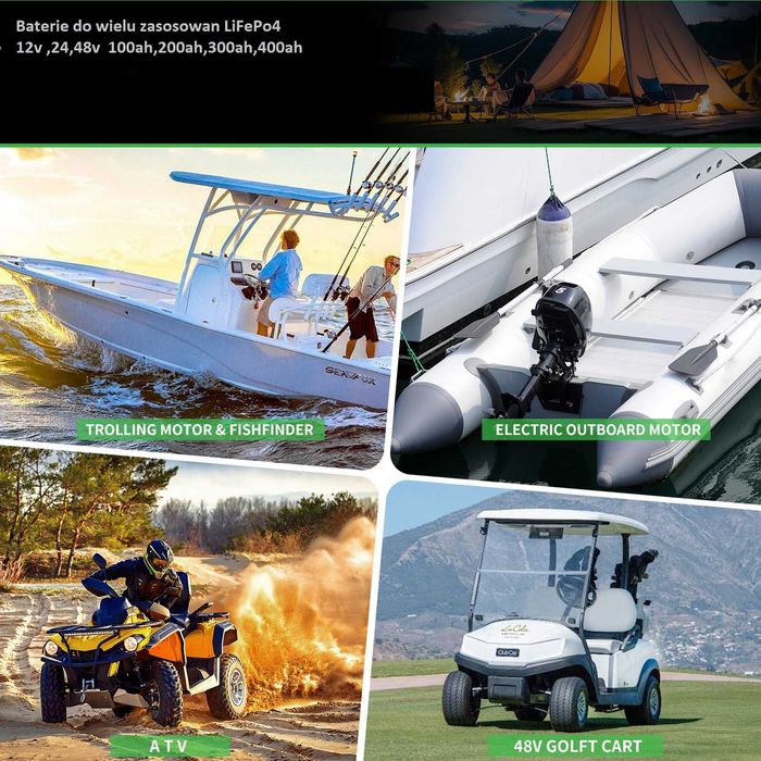 Bateria Akumulator 12V 300Ah 12,8V 3840Wh LiFePO4  Smart BMS